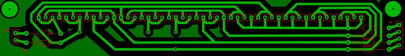 Larson scanner PCB layout for Charlieplexing
