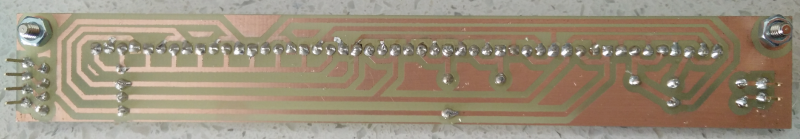 Larson scanner PCB reverse side for Charlieplexing